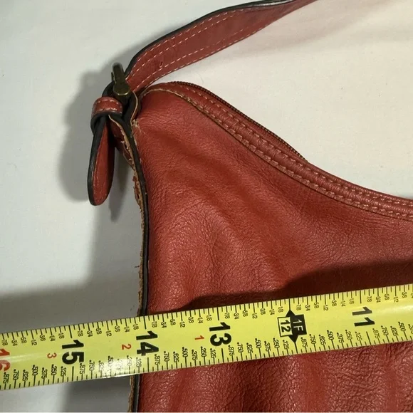 Chaps Red Hobo Bag - Picture 6 of 9